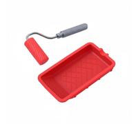 Wswqop Bandeja de Aplicación de Pegamento Rodillo Alisador Herramienta Carpintería en Silicona con Mango Ergonómico Fuerte Lavado Sencillo Adecuada para, Rl-9217