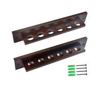 Wswqop Billares Estante para Tacos Estantería para Palos de Billar Soporte de Bastones de Snooker Diseño Ahorra Espacio Montaje en Pared Adecuado para
