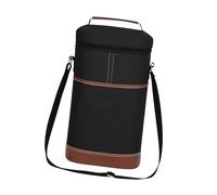 Wswqop Bolsa de Transporte de Vino, Bolsa Bento, Impermeable, Multifuncional, Bolsa Térmica para Alimentos Fríos Y Calientes, Bolsa Térmica Aislant, Negro