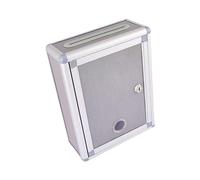 Wswqop Buzón de Sugerencias Caja de Votación Buzón de Y Caja de Colección Organizador de Pared de Aleación de Aluminio Adecuado para Oficinas Empresas, Ranura superior