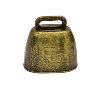 Wswqop Campanas Cencerros de Hierro para Ganado Ornamento Decorativo con Sonido Resistente al Uso Adecuado para Ovejas Caballos, Color bronce