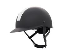 Wswqop Casco/Gorro de Equitación con Función Protectora, Forro Interior Lavable, Carcasa de PP Resistente a Los Impactos Y Ajuste Regulable para Adultos, Par, S Negro
