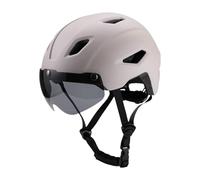 Wswqop Casco para Bicicleta Infantil con Correa Segura Ajustable Visera Extraíble Interior Acolchado Lavable Y Material de Absorción de Impactos Adecuado Par, Marrón Claro