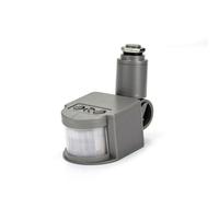 Wswqop de Movimiento con Doble Detección Infrarroja y Microondas Interruptor Automático Retardo Regulable Instalación en Superficie Adecuado para Pasillos, Gray, Infrared 110-240v