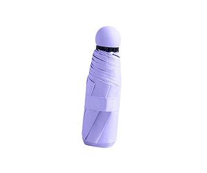 Wswqop de Viaje, para Hombres Y Mujeres, Miniparaguas para Lluvia a Prueba de Viento, Actividades Al Aire Libre, Ligero, para La Playa, Compacto, Pa, Violeta
