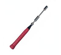 Wswqop Dispositivo de Entrenamiento de Bádminton Elemento para Perfección de Swing Mecanismo Auditivo Peso Movible Adecuado para Rutinas Aprendizaje Autónomo, Rojo