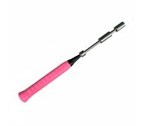 Wswqop Dispositivo de Entrenamiento de Bádminton Elemento para Perfección de Swing Mecanismo Auditivo Peso Movible Adecuado para Rutinas Aprendizaje Autónomo, Rosa