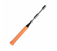 Wswqop Dispositivo de Entrenamiento de Bádminton Elemento para Perfección de Swing Mecanismo Auditivo Peso Movible Adecuado para Rutinas Aprendizaje Autónomo, Naranja