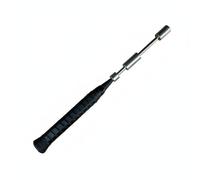 Wswqop Dispositivo de Entrenamiento de Bádminton Elemento para Perfección de Swing Mecanismo Auditivo Peso Movible Adecuado para Rutinas Aprendizaje Autónomo, Negro
