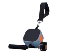 Wswqop Equipo Deportivo Multifuncional de Resistencia, Máquina de Portátil Ajustable, Dispositivo de Entrenamiento Muscular con Asa, Adecuado para, Naranja Gris