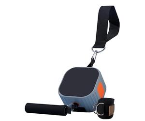 Wswqop Equipo Deportivo Multifuncional de Resistencia, Máquina de Portátil Ajustable, Dispositivo de Entrenamiento Muscular con Asa, Adecuado para, Naranja Gris