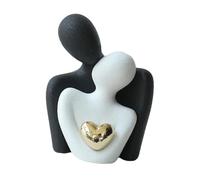 Wswqop Estatua de Pareja Abrazándose, Figura de Pareja Romántica, Adorno de Amantes, Escultura de Resina para, Decoración de Estante de Sala