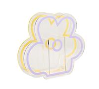 Wswqop Florero Moderno Ornamento Nórdico Acrílico Decorativo Jarrón Minimalista para Mesa Adecuado para Sala de Estar Cocina Regalo a Madres, Claro, Individual