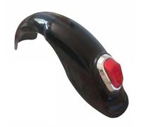 Wswqop Guardabarros Eléctrico para Bicicleta Trasero Protector de Plástico Flexible con Reflector Nocturno Incluye Tornillos y Soporte Metálico Protege, Negro
