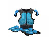 Wswqop Infantil Resistente y Ligera con Protección Frontal Dorsal para y Rodillas Hecha con Espuma Gruesa de Absorción de Impactos Adecuada para Deportes de Aventura y Paseos en Bicicleta , Azul