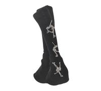 Wswqop Leg Warmers Térmicos para Patinadoras Profesionales Calcetines sobre Cubre Pierna Elástico Y Antideslizante Adecuados para Patinaje Artístico, Negro