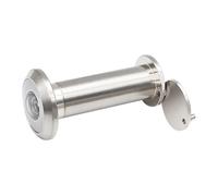 Wswqop Mirilla para Puerta Visor Gran Ojo de Puerta Y Lente de Seguridad Oculta Fabricada en Aleación de Zinc con Cubierta para Impedir La Visión Ad, Plata de 45 a 75 mm.