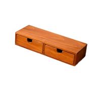 Wswqop Organizador de Escritorio de Madera con Cajón Caja de Almacenamiento Rústica Decorativa para Oficina Cocina Escuela Adecuado para Regalo Sala de Estar, 32cmx12cmx7cm