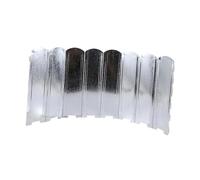 Wswqop Paraviento para Estufa de Campamento con Estructura Metálica Robusta Protector Plegable contra El Viento para Adecuado para Senderismo, Plata, 60 Cm de Altura