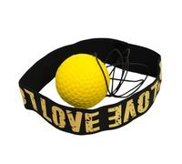 Wswqop Pelota de Boxeo con Banda Elástica Ajustable para Ejercicios de Fitness, Entrenamiento de Adecuada para Niños Y Adultos, Pelota Blanda de 20 g.