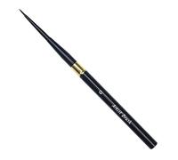 Wswqop Pincel Acuarela Multifunción Set Brochas Nylon Mango Metálico Pinceles Planos Redondos para Pintura Facial Dibujo Artístico Niños Profesionales, 0 Punta 14x2MM