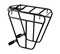 Wswqop Portaequipaje Delantero para Bicicleta con Soporte de Carga Rejilla de Metal Resistente Portabultos Y Accesorio de Montaje Rápido Adecuado para Adulto, a