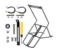 Wswqop Portaequipajes Delantero para Bicicleta Resistente Estructura Triangular Antideslizante Accesorios Montaje Doble Tornillos Adecuado para Ciclistas Urb, Acero