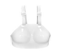 Wswqop Protector de Pecho Femenino Karate Esgrima Muay Thai Boxeo Fabricado en PP Curvado Y Correas Regulables Adecuado para Rutinas Deportivas Y Clases de D, s
