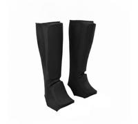 Wswqop Protector de Tibia y Empeine Artes Marciales Espinillera Guardia de Pierna Manga Elástica Ajuste Ceñido Antideslizante y Tejido Resistente al Desgaste, Array, Negro Versión Engrosada, M