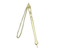 Wswqop Puntero Bíblico con Marcador Y Cadena Barra Decorativa en Aleación de Zinc Accesorio Artístico para Lectura Puntero Manual Adecuado para Torá Mit, Cabeza de cebolla dorada