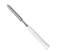 Wswqop Raqueta de Bádminton Entrenamiento Ejercicio Corregidor Varilla Herramienta de Brazo Madera Y Acero Ajustable Adecuada para Reforzar Técnica Y Fu, Blanco