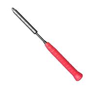 Wswqop Raqueta de Bádminton Entrenamiento Ejercicio Corregidor Varilla Herramienta de Brazo Madera Y Acero Ajustable Adecuada para Reforzar Técnica Y Fu, Rojo