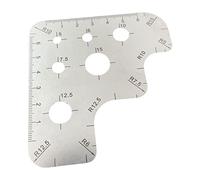 Wswqop Regla de Dibujo para Manualidades en Cuero, Plantilla para Proyectos de Cuero, Círculo