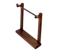 Wswqop Soporte de Madera para Exhibir Joyas con Varilla Vertical Extraíble para Pulseras, Pendientes Y Brazaletes, Madera Oscura, Individual