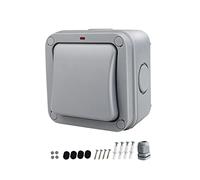 Wswqop Timbre con Botón Pulsador para Jardín, Timbre Impermeable Reiniciable, Panel de Interruptores de Timbre, Abridor de Puerta Automático para Pasillos, H, BE301
