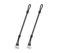 Wswqop Varilla de para Barco, Fácil de Usar, con Gancho, Color Negro, a La Línea de para Lancha Rápida, Accesorio para Lancha Jon, 22 Pulgadas