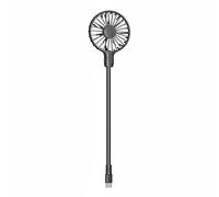 Wswqop Ventilador Usb Mini Portátil Ventilador de Teléfono Ventilador Silencioso Ventilador Flexible Diseño Compacto para Llevar a Cualquier Lugar Adecuado para Oficina Viaje, Negro