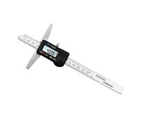 Wswqop Vernier Calibrador Digital Instrumento de Profundidad con Pantalla Micrómetro Electrónico Rango Métrico Y Pulgadas Acero Inoxidable para Medición