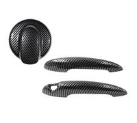 WSX5FC Cubierta Manija Puerta Para R50 R52 R53 R55 R56 R57 R58 R59 Cubierta Manija Puerta Fibra Carbono O Negra Y Tapa Tanque Combustible Accesorios Coche