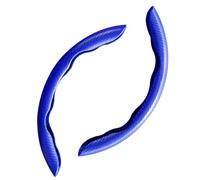 WSXQAZ 2 Piezas Funda Volante Coche para Audi S3 Sportback (8V) 2013 2014 2015 2016 2017 2018 2019 2020, Cubierta de Volante de Fibra de Carbono Segmentado Accesorios Coche,Blue