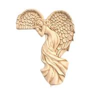 WSYJWEX Vintage Shabby Chic Style Angel Door Frame Ornament..Decoración navideña única de la Escultura de Pared del ángulo Recto..16 cm de Altura, decoración o Bodas para el hogar.1