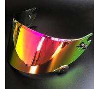 WSYLJX Visera Casco de Motocicleta para Shark Race-R Speed-R, Visera de Lente para Casco Protección contra Viento y Antivaho Lente de Reemplazo,Normal-E Electroplated Gold Purple