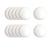Wsymxuo 12 Bolas de Espuma, Adornos Navideños Blancos, Ideales para Manualidades, Fiestas, Acción de Gracias Y Aniversarios, Diámetro 10 Cm
