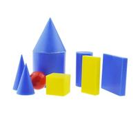 Wsymxuo Conjunto de Sólidos Geométricos Educativos Set Figuras 3D Modelos Matemáticos Material Poliestireno Claro para Docentes Estudiantes Actividades y Hogar
