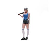 Wsymxuo Miniatura con Auriculares Detalle Facial Figurita Diorama Postura Dinámica Mini Figurita Individuo para Escena, 1/24 Pintado con Rasgos Faciales