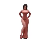 Wsymxuo Modelo a Escala 1/18 Cara Detallada Figura Humana en Miniatura Acabado Bonito Mini Figuras Diorama para Dioramas, Fotografía, Rosa, Blanco, Negro, Mujer Fotógrafa Casual Y Libre