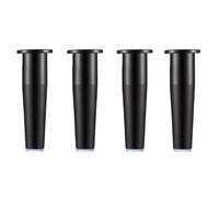 WSZGRJDM 4 Piezas Ajustables de Aleación de Aluminio Patas para Muebles, 8/10/12/15/20cm Cono Patas de sofá para Cama, Mesa de Escritorio, Armario de baño con tornill