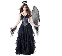 WSZJLN Disfraz de ángel caído Oscuro Disfraz de Halloween con alas