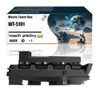 WT-5191 1902R60UN2 WT5191 Caja de tóner Residual Compatible con impresoras Kyocera TASKalfa 406ci 408ci 508ci, Piezas de Repuesto Que contienen Chip e impresión transparente/134(1 Pack Black)