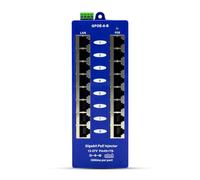 WT-GPOE-8B Inyector Gigabit PoE, 8 puertos Gigabit Inyector PoE 24 voltios Mikrotik Ubiquiti dispositivos - Fuente de alimentación sin incluida